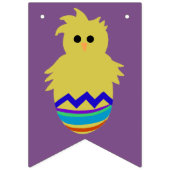 Ostern-Küken Eggs Häschen-Flaggen-Fahne Wimpelkette (Zweite Fahne)