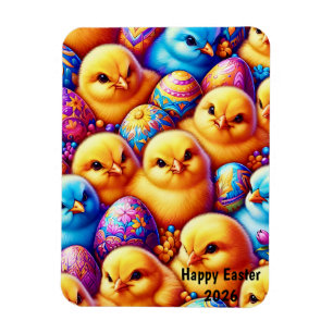 OSTERN ~ Küken, Eier ~ Flexibler Foto-Magnet Magnet