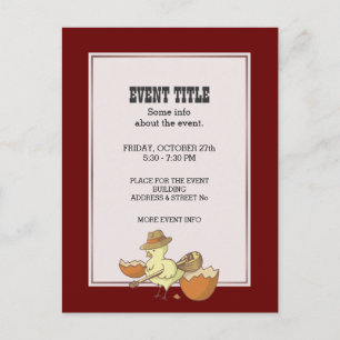 Ostern-Küken mit Bouzouki Feiertagspostkarte