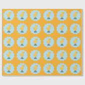 Ostern-Küken-Packpapier Geschenkpapier (Flach)