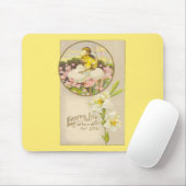 Ostern - Küken u. Eier Up einen Baum - antike Mousepad (Mit Mouse)
