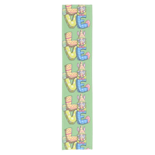 Ostern Kurzer Tischläufer (Vorderseite)