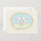 Ostern küsst Postkarte (Vorne/Hinten)