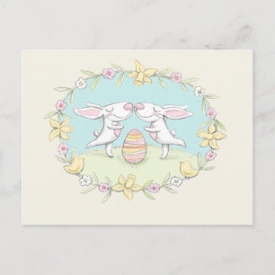 Ostern küsst Postkarte