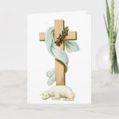 Ostern-Lamm Feiertagskarte (Vorderseite)