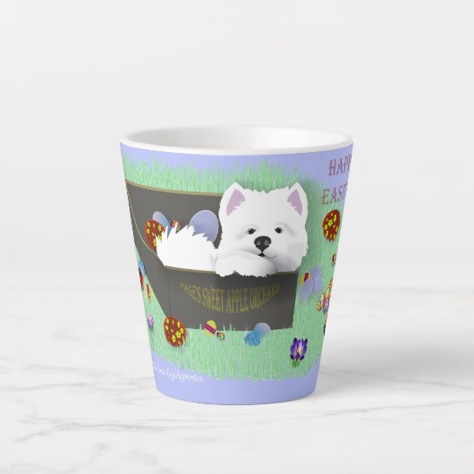 Ostern Latte Cup SamPup, die Ostereier Lehrling Milchtasse (Vorderseite)