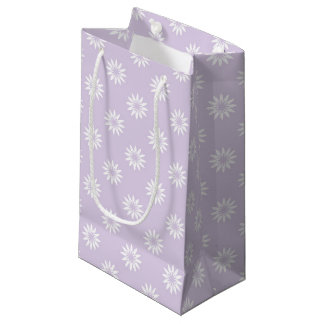 OSTERN LAVENDEL MIT WEISSEN GÄNSEBLÜMCHEN KLEINE GESCHENKTÜTE