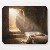 Ostern leeres Grab mit Grabtuch Mousepad (Vorne)