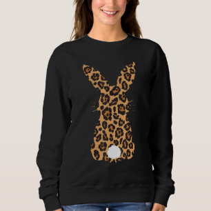 Ostern Leopard Bunny Rabbit Palm Sonntag Girls Wom Sweatshirt