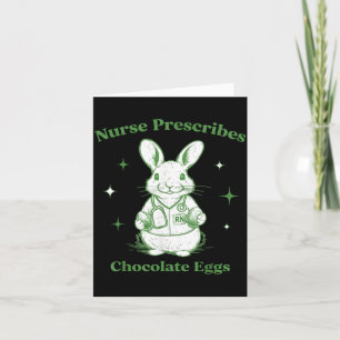 Ostern Lustige Krankenschwester verschreibt Schoko Karte