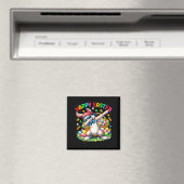 Ostern Lustiger Dabbing-Hase Frohe Ostern Männer F Magnet (In Situ (Geschirrspüler))