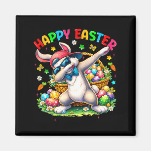 Ostern Lustiger Dabbing-Hase Frohe Ostern Männer F Magnet