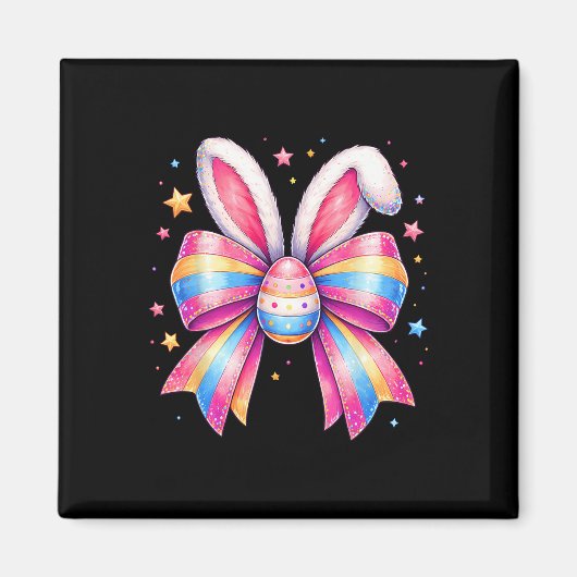 Ostern Mädchen Süße Kokette Schleife Ei Ostern Kin Magnet (Vorne)