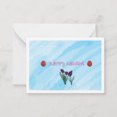 Ostern Mandala Magic: Ein Kaleidoskop der Freude Mitteilungskarte (Rückseite)