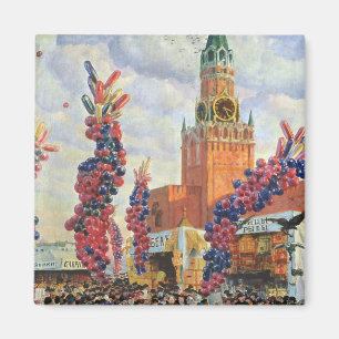 Ostern-Markt im Moskau der Kreml, 1917 Magnet