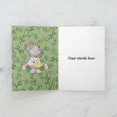 Ostern-Mäusekarte Feiertagskarte (Innenseite)