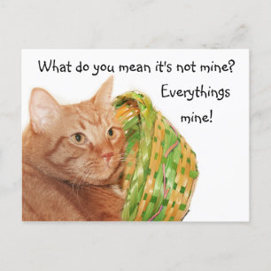 Ostern-Miezekatze Feiertagspostkarte