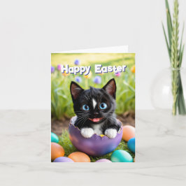 Ostern Mischief: Übernahme des Eiers durch Felini Feiertagskarte