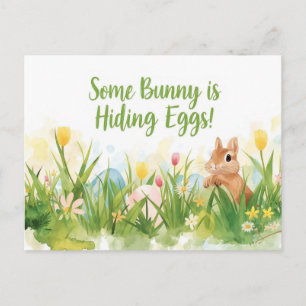 Ostern mit Hase Ostereier Party-Einladung Feiertagspostkarte