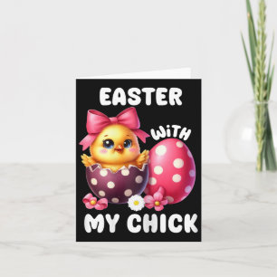 Ostern mit meinem Küken Ostern Schwangerschaftsank Karte