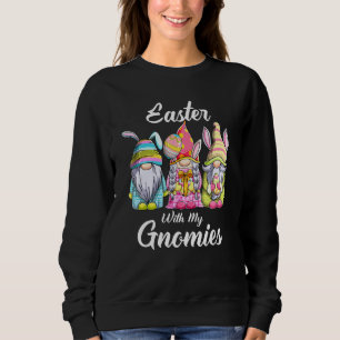 Ostern mit meinen Gnomen Niedliche Bunny Gnomes Os Sweatshirt