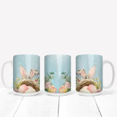 Ostern mit sonnigen Ohren und Pastellfarben Kaffeetasse