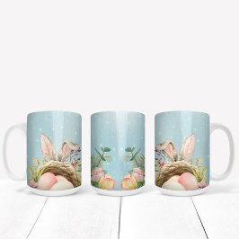 Ostern mit sonnigen Ohren und Pastellfarben Kaffeetasse