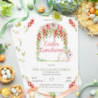 Ostern Mittagessen Bunny Rabbit Floral | Rahmen fü