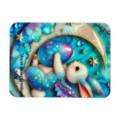 OSTERN ~ Mondhase ~ Flexibler Fotomagnet Magnet (Horizontal)