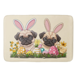 Ostern Mops Hunde Sonnige Ohren Badematte