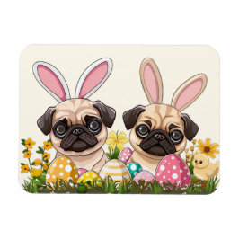 Ostern Mops Hunde Sonnige Ohren Magnet