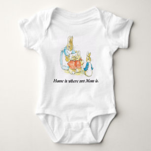 Ostern, Mutterkaninchen Beatrix-Töpferbabybodysuit Baby Strampler
