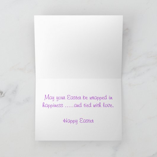 Ostern-Mütze Feiertagskarte (Innenseite)