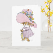 Ostern-Mützen-Häschen-Karte Karte (Gelbe Blume)