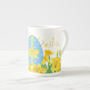 Ostern-Narzissen-Knochen-China-Tasse Porzellantasse