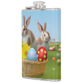Ostern Niedlich Bunny für eine positive Stimmung Flachmann (Links)