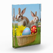 Ostern Niedlich Bunny für eine positive Stimmung Fotoblock (Links)