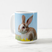 Ostern Niedlich Bunny für eine positive Stimmung Kaffeetasse (Vorderseite Links)