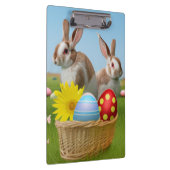 Ostern Niedlich Bunny für eine positive Stimmung Klemmbrett (Rechts)