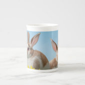 Ostern Niedlich Bunny für eine positive Stimmung Porzellantasse (Vorderseite)