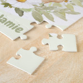 Ostern Niedlich Bunny Yellow Egg Personalisierter  Puzzle (Seite)