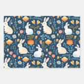 Ostern: Niedliche Bräuche mit Eiern, Karotten Geschenkpapier Set (Vorderseite 2)