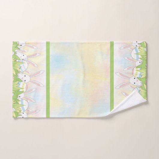 Ostern niedlicher Hase und Eier Badhandtuch Set (Handtuch)