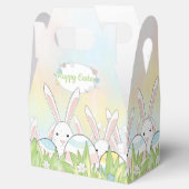 Ostern niedlicher Hase und Eier Geschenkschachtel (Geöffnet)