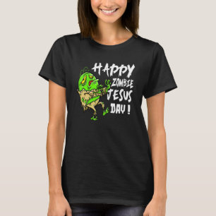 Ostern Niedliches Glück Zombie Jesus Tag Ostern Bu T-Shirt