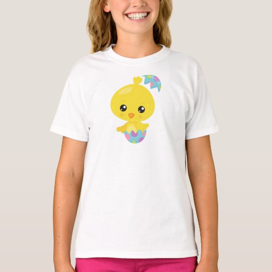 Ostern, Niedliches Huhn, Baby Hühnchen, Ostereier T-Shirt (Vorderseite)