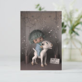 Ostern ohne Lamm - Version 2 RSVP Karte (Stehend Vorderseite)