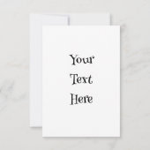 Ostern ohne Lamm - Version 2 RSVP Karte (Rückseite)