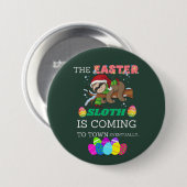 Ostern Osterhase zur Stadt Button (Vorne & Hinten)