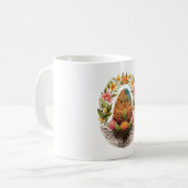 Ostern Ostern Eierkuchen Korb Mandala Art Ei Jagd Kaffeetasse (Vorderseite Links)